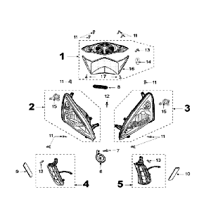 Light Peugeot Speedfight 3 AC Red