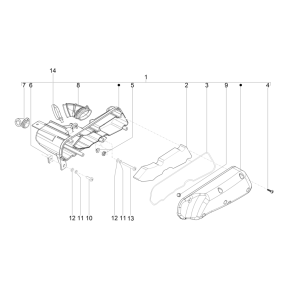 Piaggio NRG Power 50 2-stroke LC Euro 4 air filter