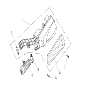 Air filter AGM Ape50 white