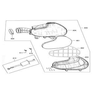Air filter AGM Star50 cream grey