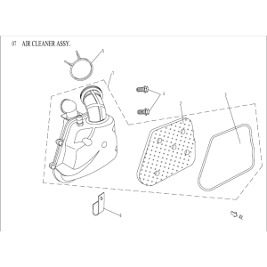 Air filter AGM Venom green