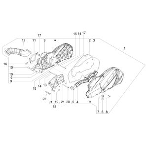 Air Filter Piaggio Beverly 300 IE ABS E4 2016 - 2020 (EMEA)