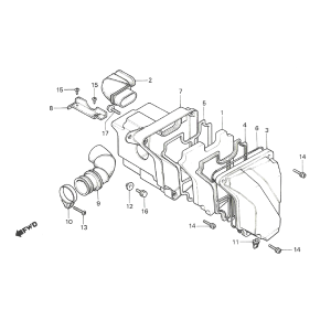 Honda MTX 50 Air Filter