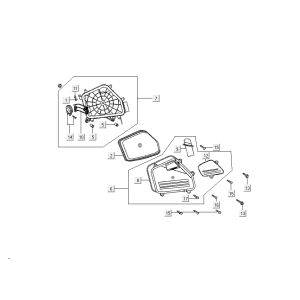 Air Filter Kymco DJ 2-stroke Black