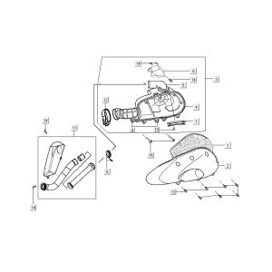 air filter Kymco Grand Dink 2-stroke Silver