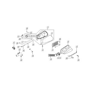 Air filter Kymco New Dink 4-stroke dark grey