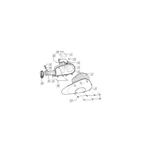 Air Filter Kymco Super9 AC 2-Stroke nm Silver - Black