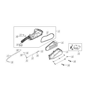 Air filter Kymco Vitality 4t ac diamond-black