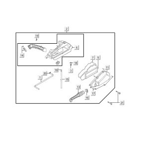 Air filter Kymco VP50 4t ac black