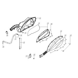 Air Filter Kymco Xciting 400i Matt Black