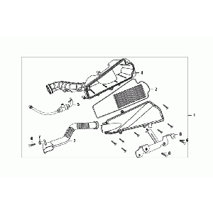Air Filter Sym Allo Euro4 (BK-5560S) Bright Black