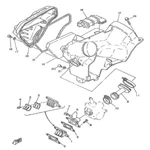 Luchtfiltermembraam inlaat Yamaha DT-50 MX