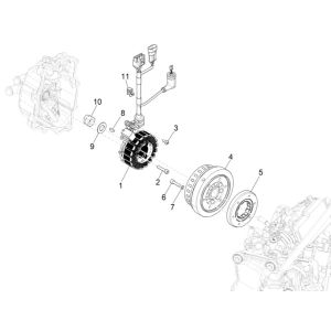 Magnetic flywheel Piaggio MP3 300 HPE/300 HPE SPORT E5 ABS 2020-2022 (EMEA)