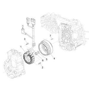 Magnetic flywheel Piaggio MP3 300 ie E4 LT BUSINESS - SPORT NOABS-ABS 2016 - 2018 (EMEA)