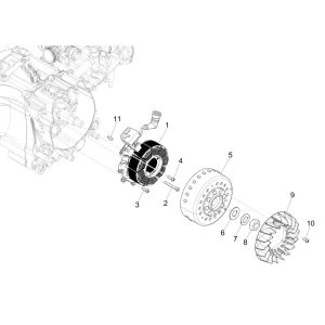 Piaggio Medley 125 ABS E5 2021-2022 (EMEA) Magnetic Flywheel
