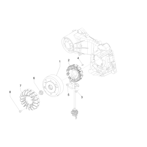 Magnetic flywheel Piaggio Liberty 50 4-stroke (IGET Euro 4)