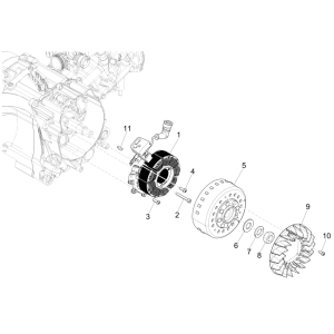 Vespa GTS 125 4T E5 ABS 2021 magnetic flywheel (EMEA)