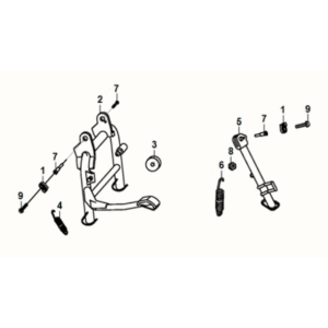 Main stand/side stand Sym E-XPRO 45KM/H 2020-2021