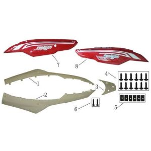 Midcap Skirt China Fly white