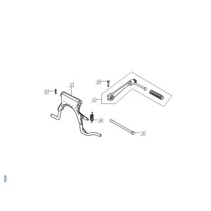 Kickstarter Kickstarter Kymco DJ 2-Stroke Black