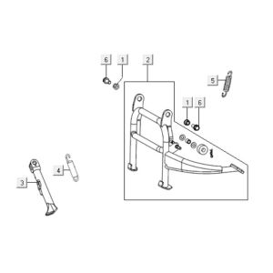 Middle Stand - Side Stand Kymco People One 125i