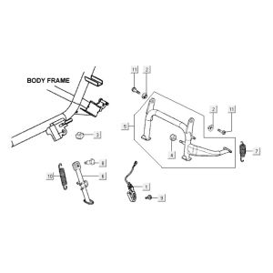 Center Stand - Side Stand Kymco Xciting 500i