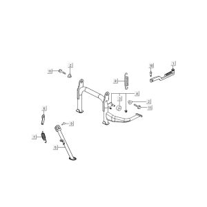 mid stand AGILITY 16+ 4T 125 Matte Metallic Light Blue