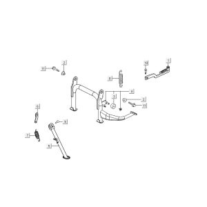 mid-stand AGILITY 16+ 4T 125 Matte Metallic Silver