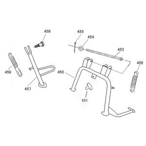 Central stand China R8 flat matt anthracite