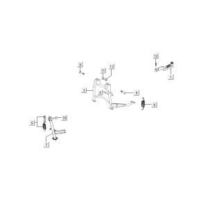 Mid-tailed Kymco Agility 10' 4-stroke sporty red