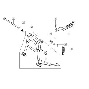 Midstand Kymco Yup 2t ac blue
