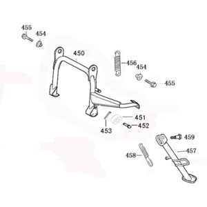 Center Stand Senzo Rivalux 125cc black