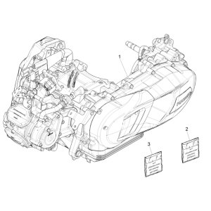 Piaggio Medley 125 ABS E5 2021-2022 (EMEA) complete engine