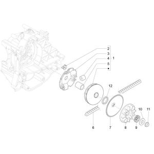 Variator Piaggio New Fly 4-stroke 4-valve