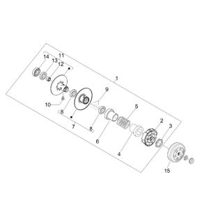 Pulley Piaggio New Fly 4-stroke 4-valve