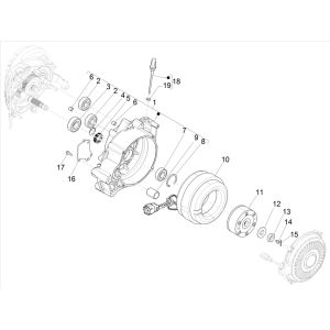 Vespa Elettrica 2018-2019 engine parts