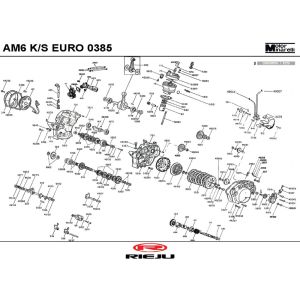 Engine Rieju MRX pro blue 2006 2-Stroke
