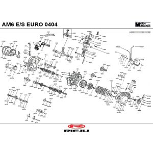 Motor Rieju Rs2 blue 2005 2-stroke