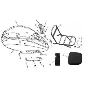 Motor plating Fosti Retro white black