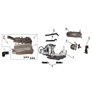 Engine block AGM GT white