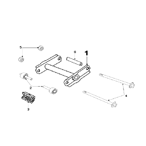 Subframe short Peugeot Speedfight 2 LC silver