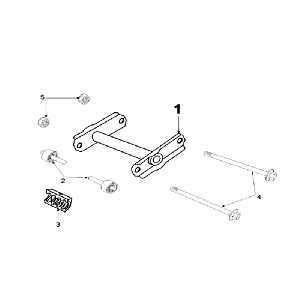 Subframe long Peugeot Speedfight 2 LC silver
