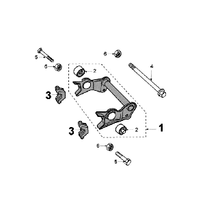 Subframe Peugeot Jet Force LC white