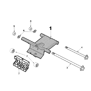 Subframe Peugeot Ludix 14 black