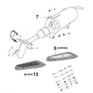 Exhaust system Peugeot Tweet 125 Z PRO 2021-2022