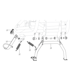 Mid side stand Niu N-GT