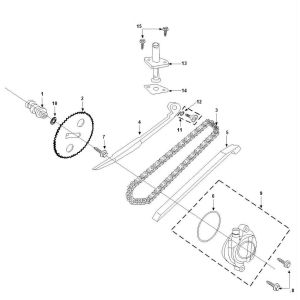 Camshaft- Timing Chain Peugeot Tweet 4-stroke