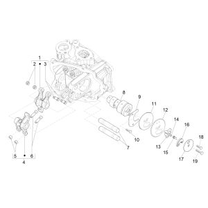 Camshaft Piaggio Beverly 300 IE ABS E4 2016 - 2020 (EMEA)