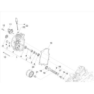 Vespa GTS 300 HPE 4T 4V IE ABS E4 2019 (EMEA) oil filter