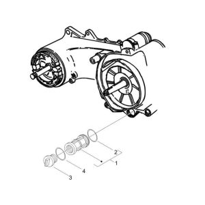 Oil filter Piaggio Zip 2000 4-stroke AC